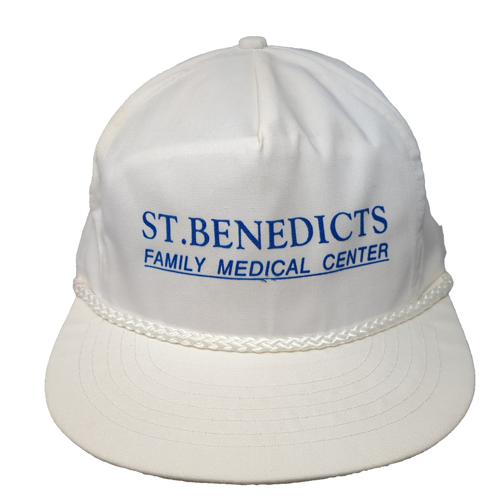 St. Benedicts Family Medical Center Snapback Rope Hat White One Size
